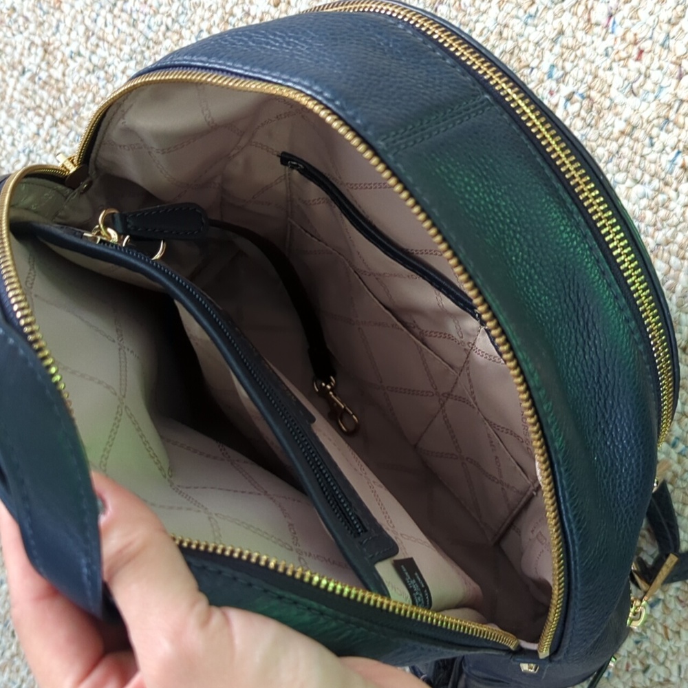Michael Kors Navy Blue Backpack - Picture 4 of 9